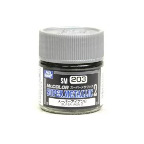   Mr Hobby - Mr. Color Super Metallic II (10 ml) Super Iron II SM-203
