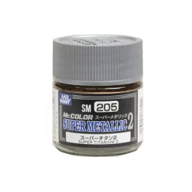   Mr Hobby - Mr. Color Super Metallic II (10 ml) Super Titanium II SM-205