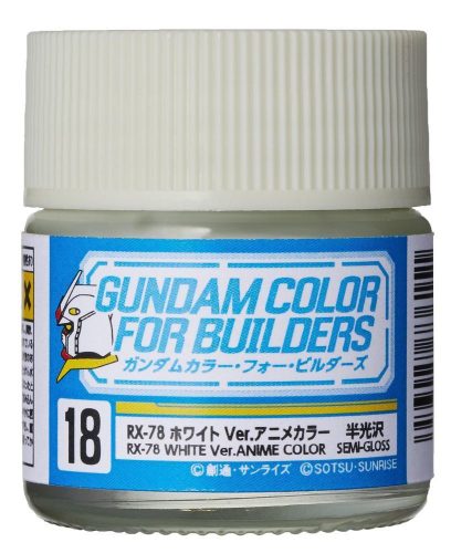 Mr Hobby - Gunze - Mr Hobby -Gunze Gundam Color For Builders (10ml) RX-78 WHITE Ver.