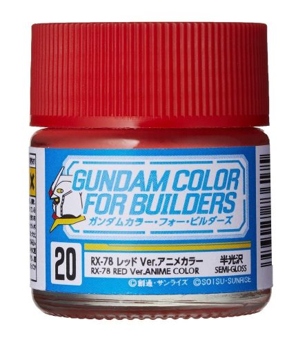 Mr Hobby - Gunze - Mr Hobby -Gunze Gundam Color For Builders (10ml) RX-78 RED Ver.