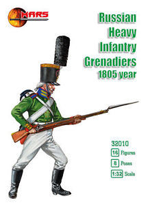 Mars Figures - Russian heavy infantry grenadiers,1805ye