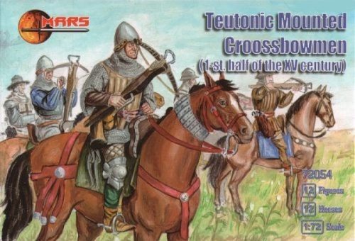 Mars Figures - Teutonic mounted crossbowmen, 1st h/XV