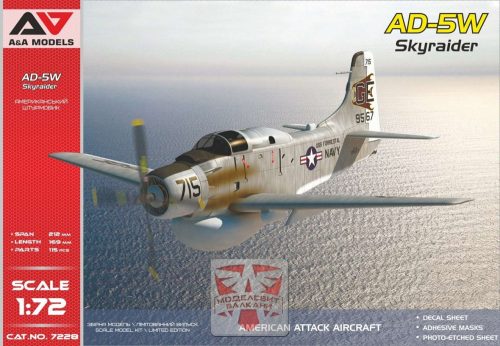 A&A Models - 1/72 AD-5W attack aircraft (USAF - 3 camo schemes)