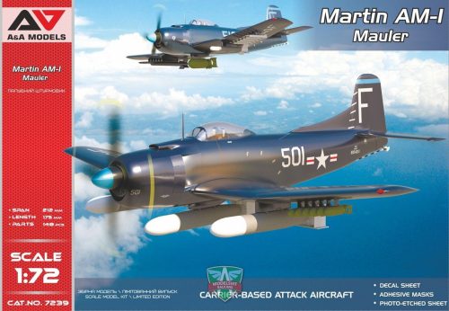 A&A Models - 1/72 AM-1 "Mauler" (Late vers.) carrier based attack aircraft