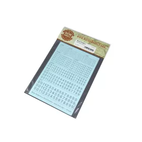 Matho Models - Decal Numbers - small  black  type 1