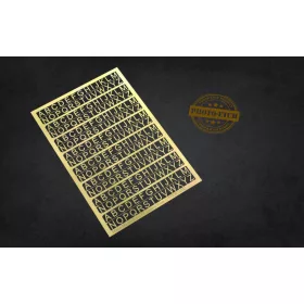 Matho Models - PE Letters: 6 mm (UPPERCASE) - all scales