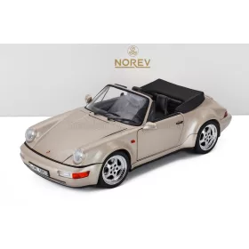 Norev - PORSCHE 911 964 TURBO LOOK CABRIOLET 1992 SILVER