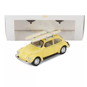   Norev - VOLKSWAGEN BEETLE MAGGIOLINO 1303 WITH SURF 1973 YELLOW