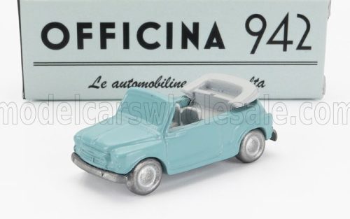 Officina-942 - FIAT 600 MAGGIOLINA CARROZZERIA FRANCIS LOMBARDI CABRIOLET OPEN 1958 LIGHT BLUE