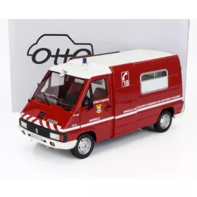   Otto mobile - RENAULT MASTER T30D VAN VEHICULE DE SECOURS D'URGENCE AUX ASPHYXIES MARSEILLE MARINE SAPEURS POMPIERS 1980 RED WHITE