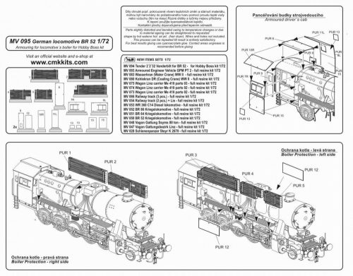Planet Models - German locomotive BR-52 Armoring for Locomotive's Boiler for Hobby Boss Kit