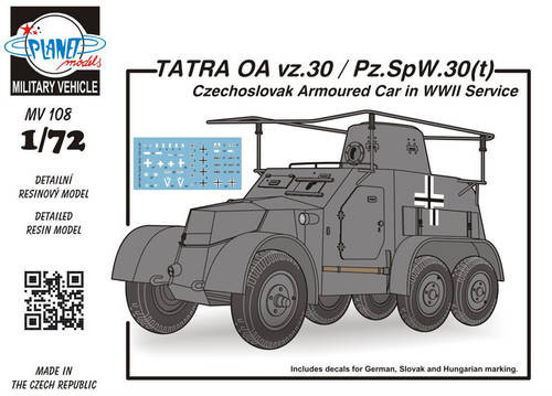 Planet Models - TATRA OA vz.30/Pz.SpW.30(t) Czechosl.Arm