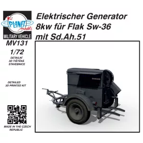   CMK - 1/72 Elektrischer Generator 8kw f r Flak Sw-36 mit Sd.Ah.51