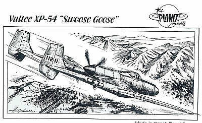 Planet Models - Vultee XP-54 ''Swoose Goose ''