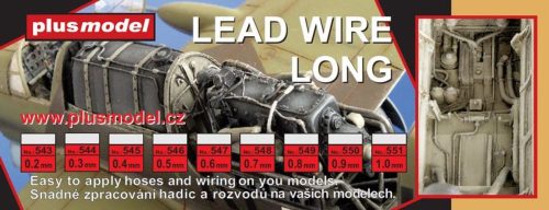 Plus model - Lead wire 0,9 mm, long 240 mm