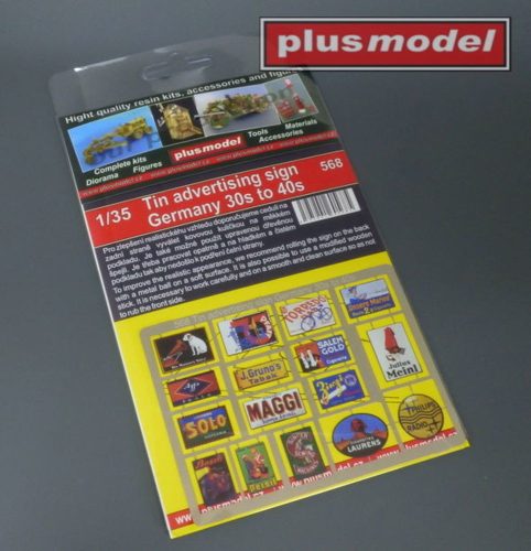 Plus model - Tin advertising sign Germany