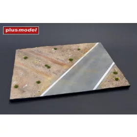   Plus model - Display base - Cobblestone street wit tram tracks