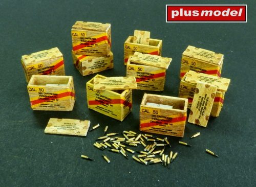 Plus model - US ammunition boxes with cartons of charges