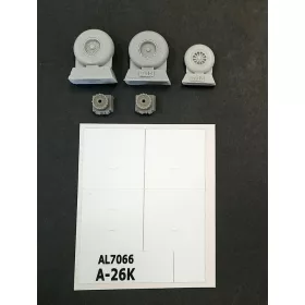 Plus model - A-26K Invader wheels