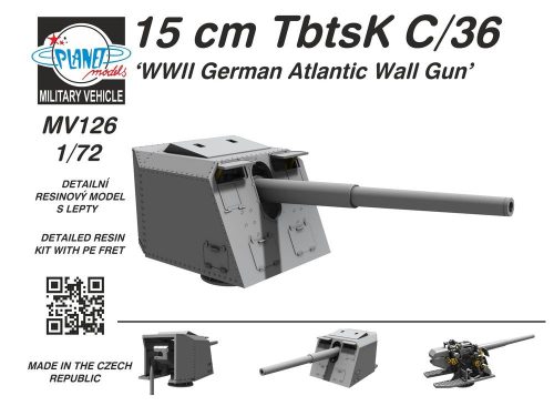 Planet Models - 15 cm TbtsK C/36 WWII German Atlantic Wall Gun