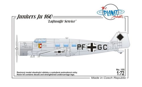 Planet Models - Junkers Ju 160 Luftwaffe Serv. Ger.,WWII