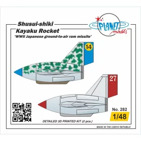   Planet Models - Shusui-shiki Kayaku Rocket  WWII Japanese ground-to-air ram missile  2 pcs 1/48