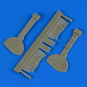   Quickboost - A6M5c Zero Type 52 undercarriage covers for Hasegawa