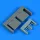 Quickboost - Spitfire Mk.IX/TR.9 cooler flaps - opened for Airfix