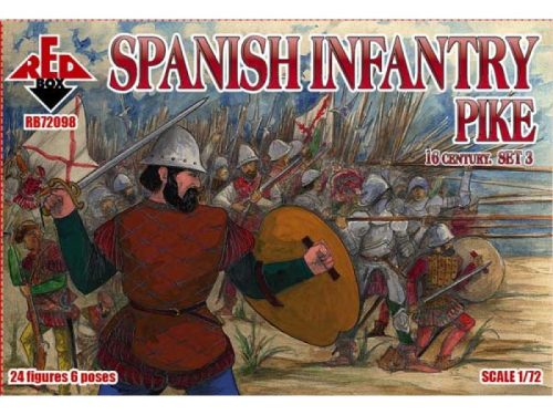 Red Box - Spanish infantry(Pike),16th century,set3