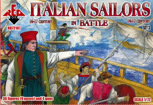 Red Box - Italian Sailors in Battle,16-17th centur set 3