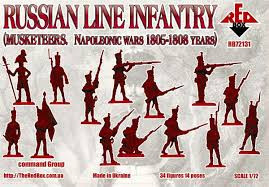 Red Box - Russian line infantry(Musketeers)1805-08