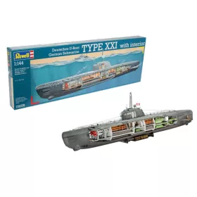 Revell - German U-Boot Type XXI with interior 1:144 (5078)