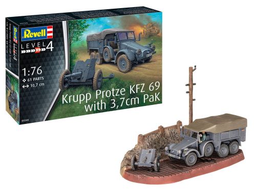 Revell - Krupp Protze KFZ 69 with 3,7cm Pak