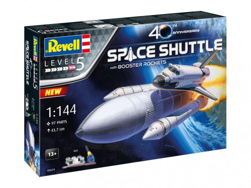 Revell - Geschenkset Space Shuttle& Booster Rockets, 40th.