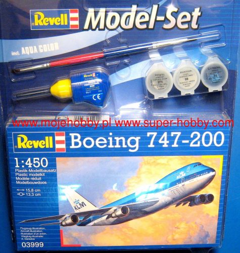Revell - Model Set - Boeing 747-200 1:450 (63999)