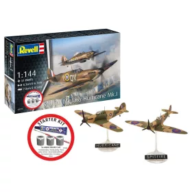 Revell - Starter Kit Spitfire Mk.Ia & Hurricane Mk.I