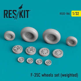 Reskit - F-35C "Lightning II" wheels set (weighted) (1/32)