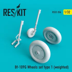 Reskit - Bf-109G wheels set type 1 (weighted)