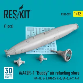   Reskit - A/A42R-1 Buddy air refueling store (1 pcs) (F/A-18, S-3, MQ-25, A-6, EA-6, A-7, A-4) (3D Printed)