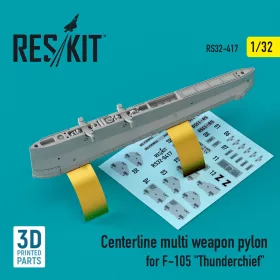   Reskit - Centerline multi weapon pylon for F-105 Thunderchief (3D Printed)