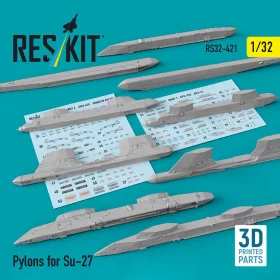 Reskit - Pylons for Su-27 (3D Printed)