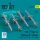 Reskit - AIM-7F High Vis Sparrow III missiles (4 pcs) (F-4, F-5, F-15, F-16, F-14, F/A-18) (3D Printed)