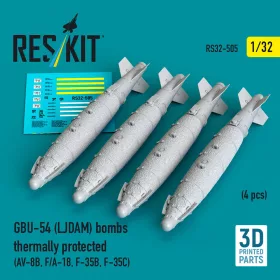   Reskit - GBU-54 (LJDAM) bombs thermally protected (4 pcs) (3D Printed)