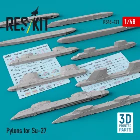 Reskit - Pylons for Su-27 (3D Printed)