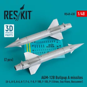   Reskit - AGM-12B Bullpup A missiles (2 pcs) (A-4  A-5  A-6  A-7  F-4  F-8  F-100  F-105  P-3 Orion  Sea Vixen