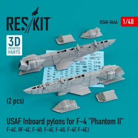   Reskit - USAF Inboard pylons for F-4 Phantom II (2 pcs) (F-4?, RF-4?, F-4D, F-4?, F-4G, F-4F, F-4EJ) (3D Printed)