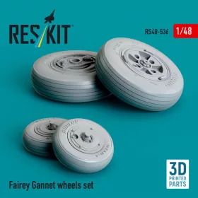 Reskit - Fairey Gannet wheels set (3D Printed)