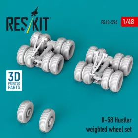 Reskit - B-58 Hustler weighted wheel set (3D Printed)