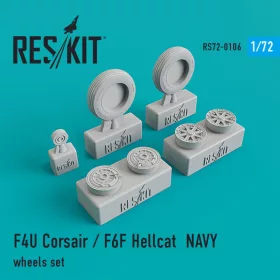 Reskit - F4U Corsair/F6F Hellcat NAVY wheels set