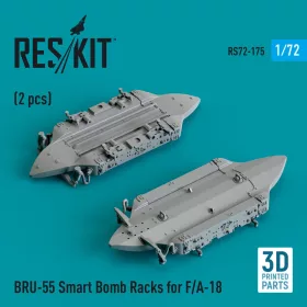  Reskit - BRU-55 Smart Bomb Racks for F/A-18 (2 pcs) (3D Printed)
